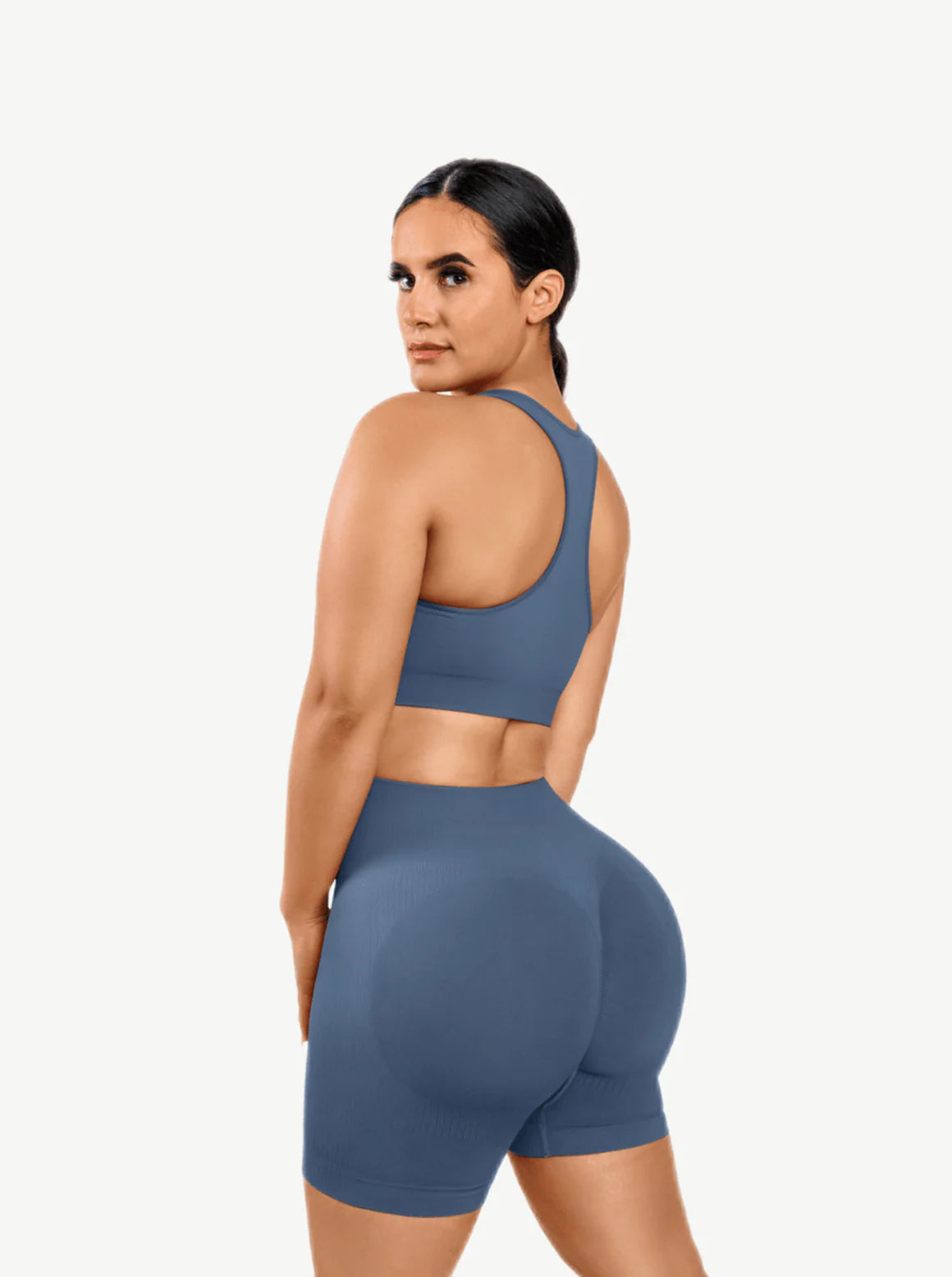 Seamless Shaping Sportswear Biker Shorts Set