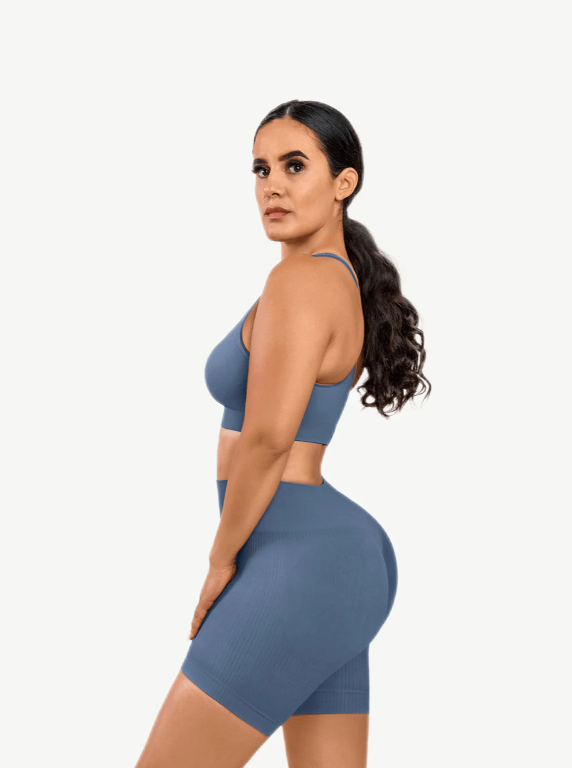Seamless Shaping Sportswear Biker Shorts Set