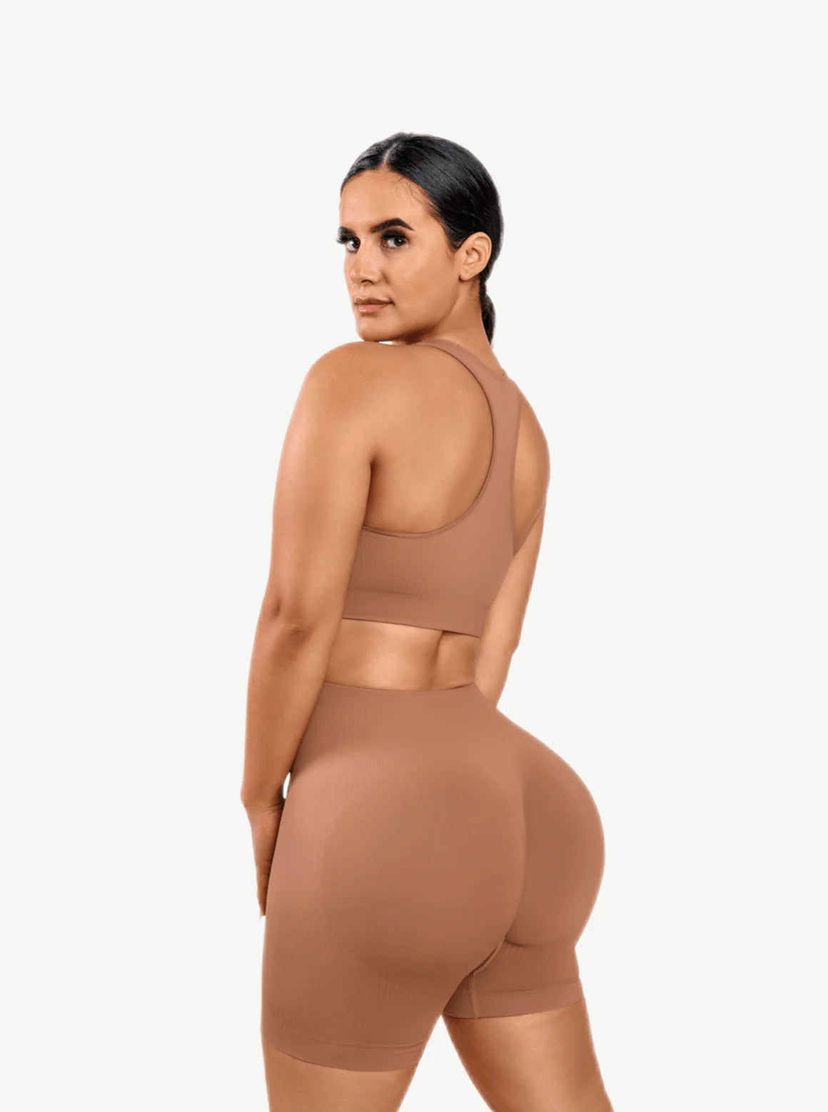 Seamless Shaping Sportswear Biker Shorts Set