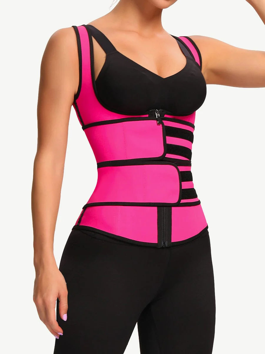 LatexSculpt Double Belt Waist Trainer Vest