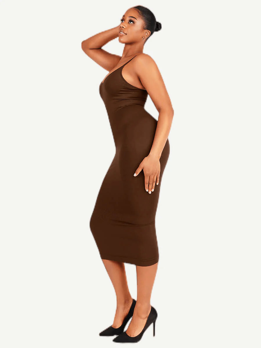 Seamless Shaping Spaghetti Strap Dress