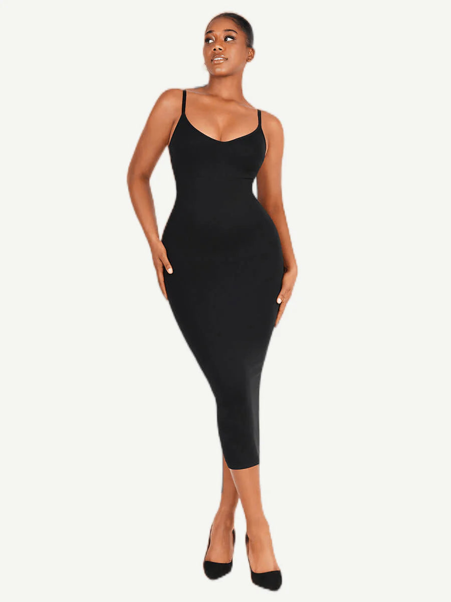 Seamless Shaping Spaghetti Strap Dress