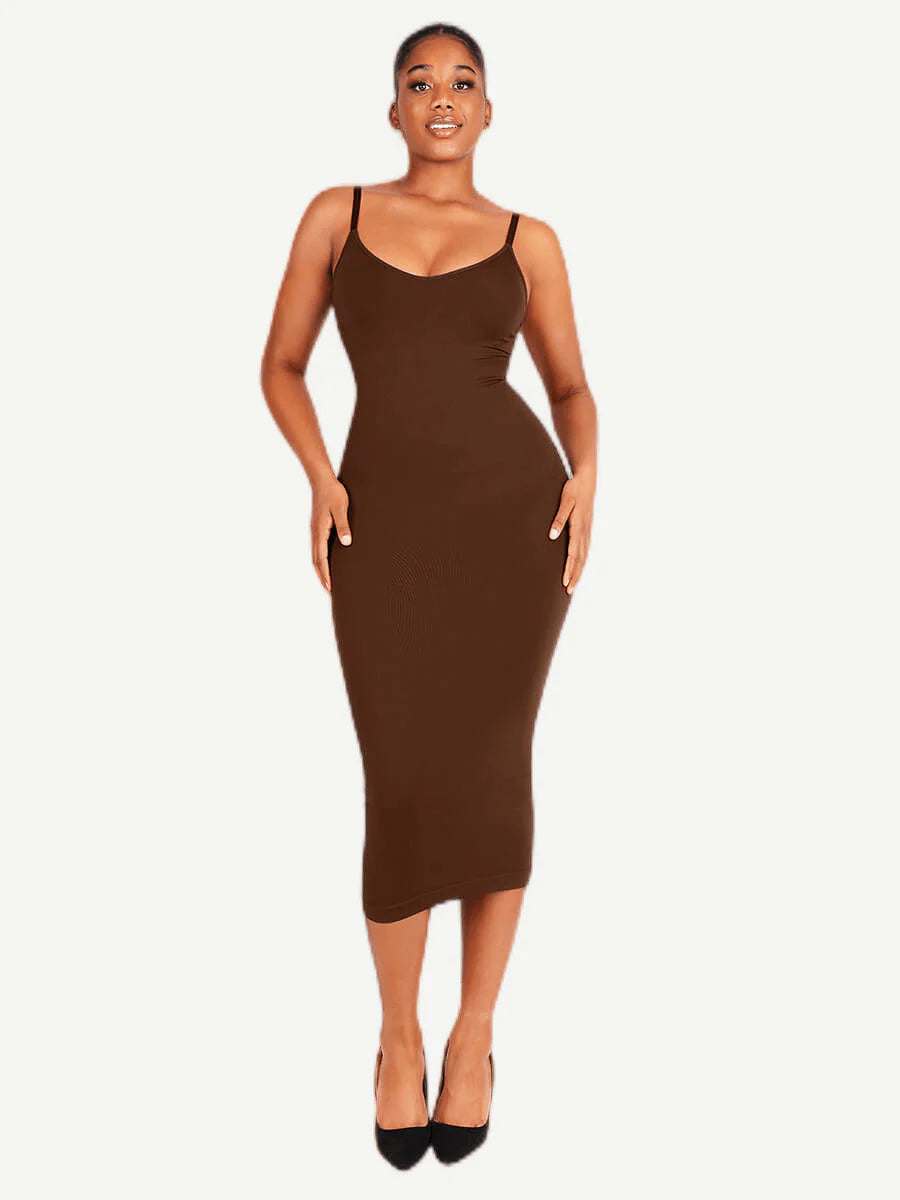 Seamless Shaping Spaghetti Strap Dress