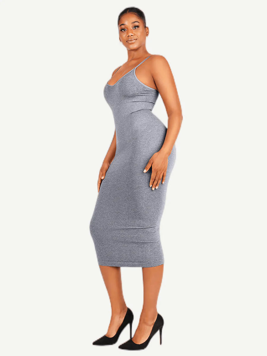 Seamless Shaping Spaghetti Strap Dress
