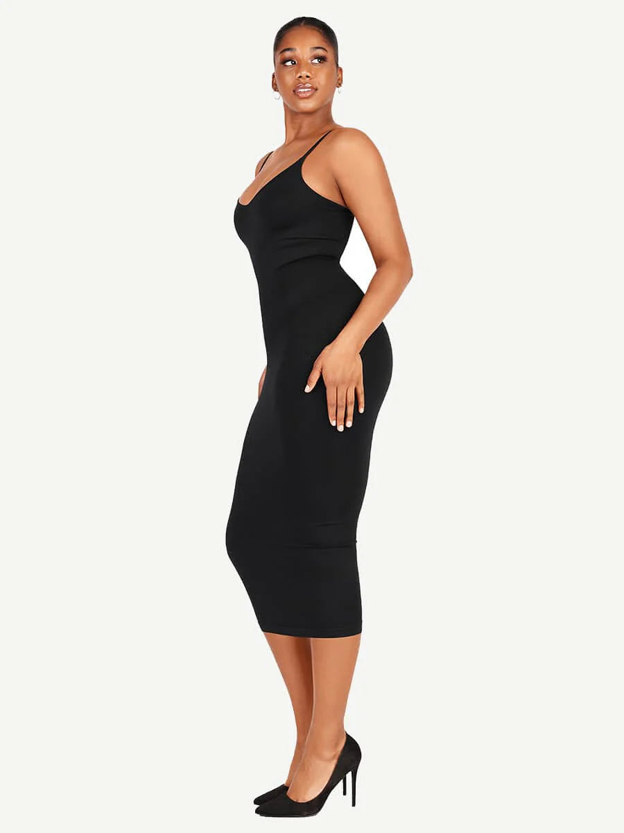 Seamless Shaping Spaghetti Strap Dress