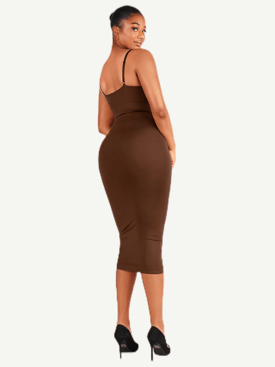 Seamless Shaping Spaghetti Strap Dress