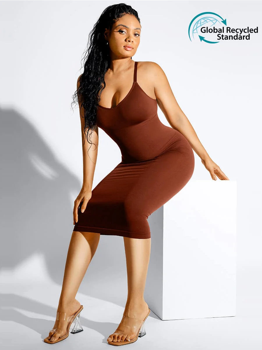 Seamless Shaping Spaghetti Strap Dress