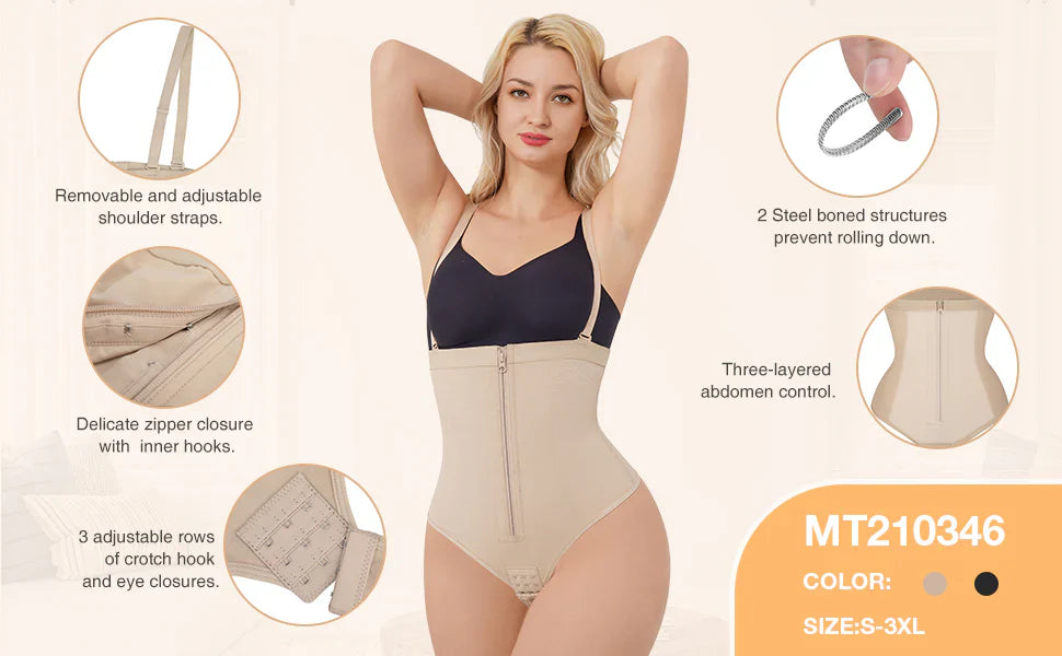 Faja moldeadora de cintura alta tipo tanga