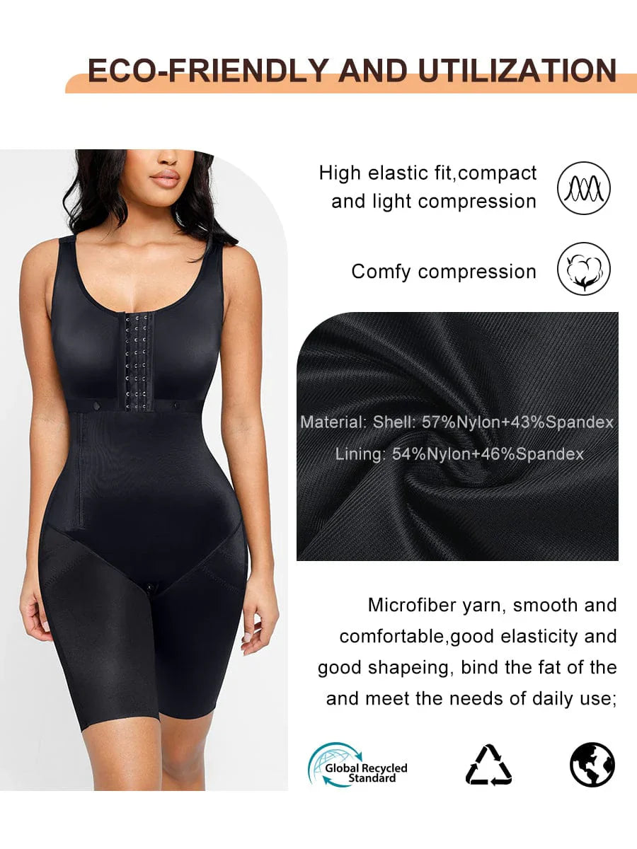 Faja moldeadora de cuerpo completo con cremallera lateral