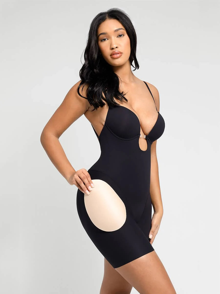 Plunge Low-Back Shaper Bodysuit
