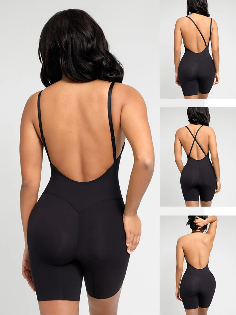 Plunge Low-Back Shaper Bodysuit