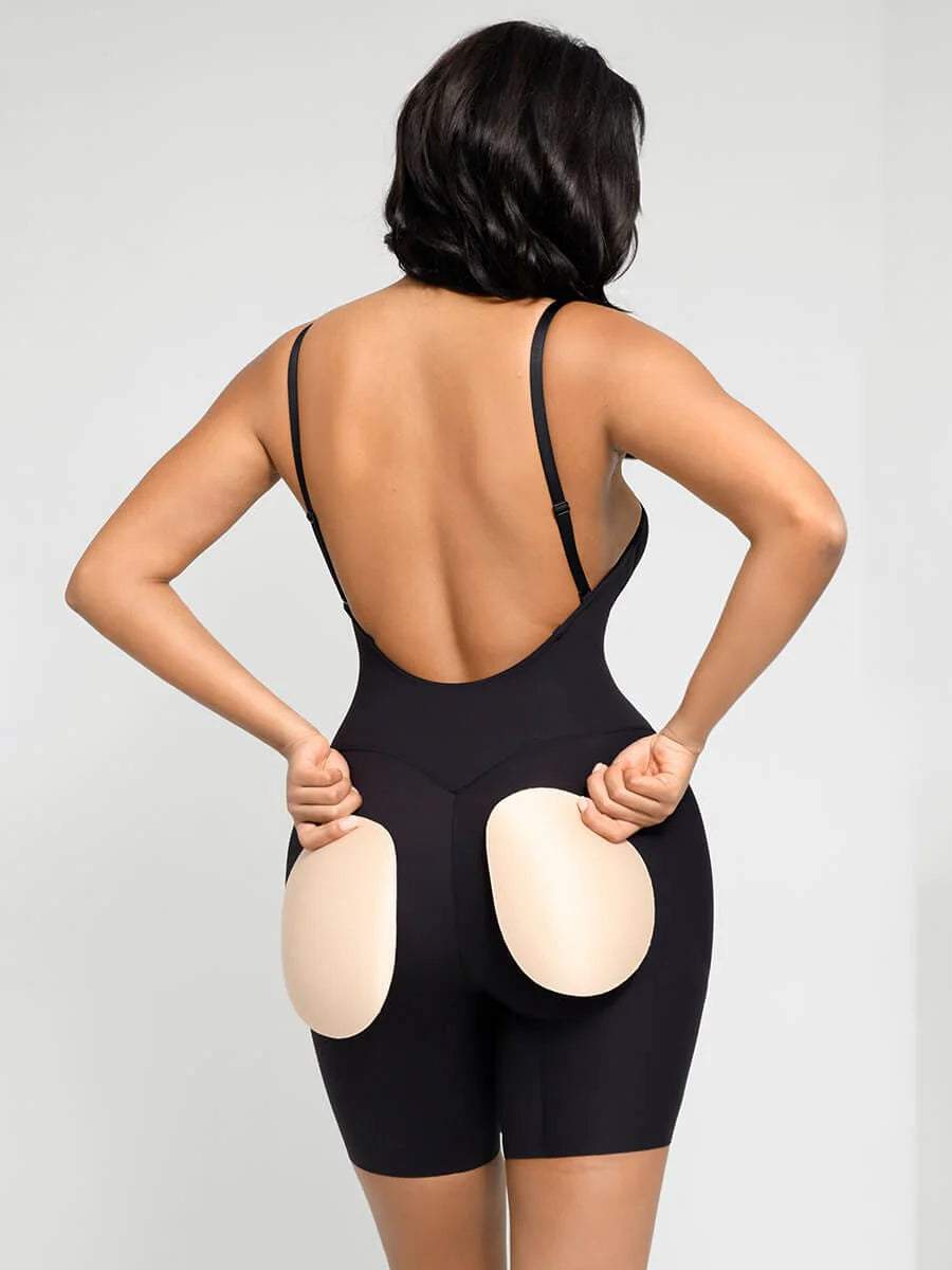 Plunge Low-Back Shaper Bodysuit