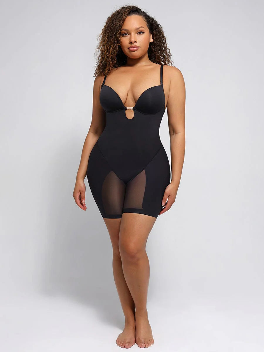 Plunge Low-Back Shaper Bodysuit