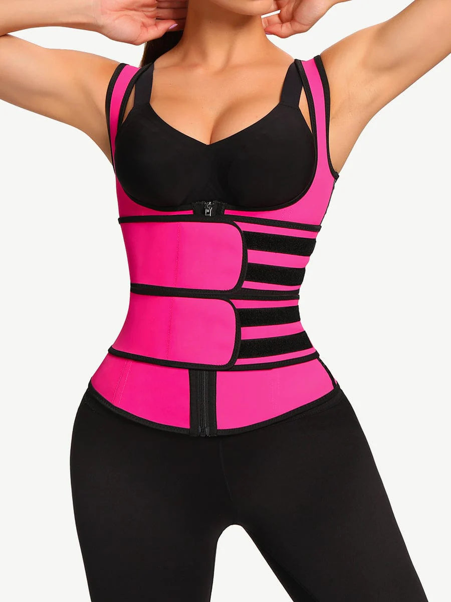 Latex Double Belt Vest