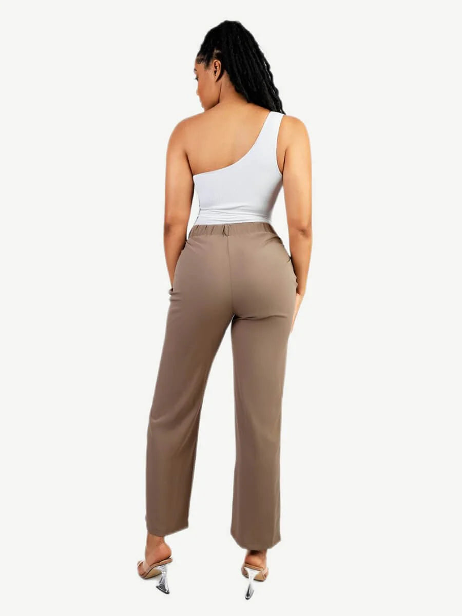 Seamless Shaping One-Shoulder Thong Bodysuit
