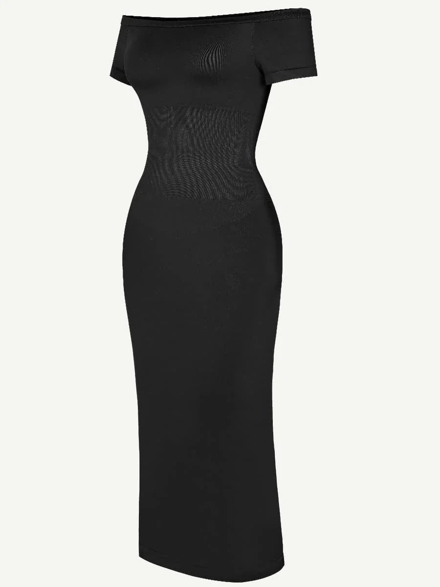 Seamless Shaping Off-Shoulder Midi Dress