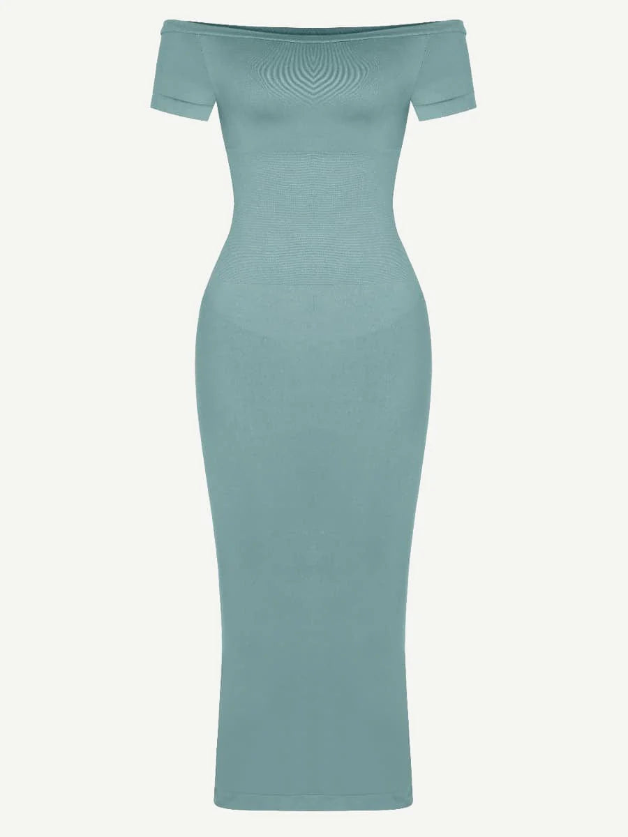 Seamless Shaping Off-Shoulder Midi Dress