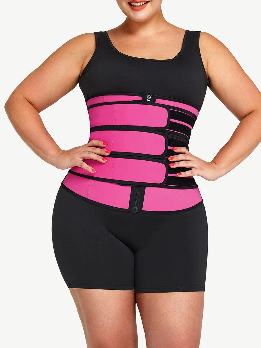 Triple Belt Waist Trainer Latex Waist Trainer SleekLine Shapewear