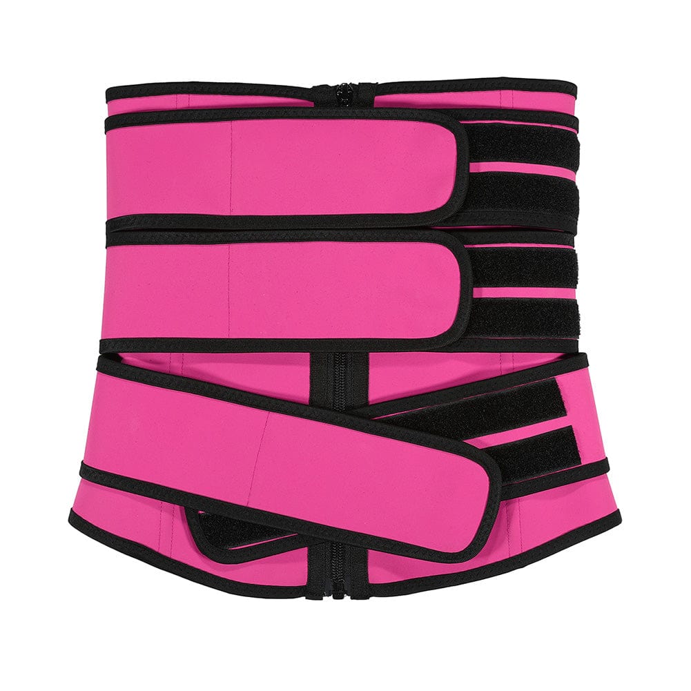 Faja moldeadora de cintura con triple cinturón LatexSculpt