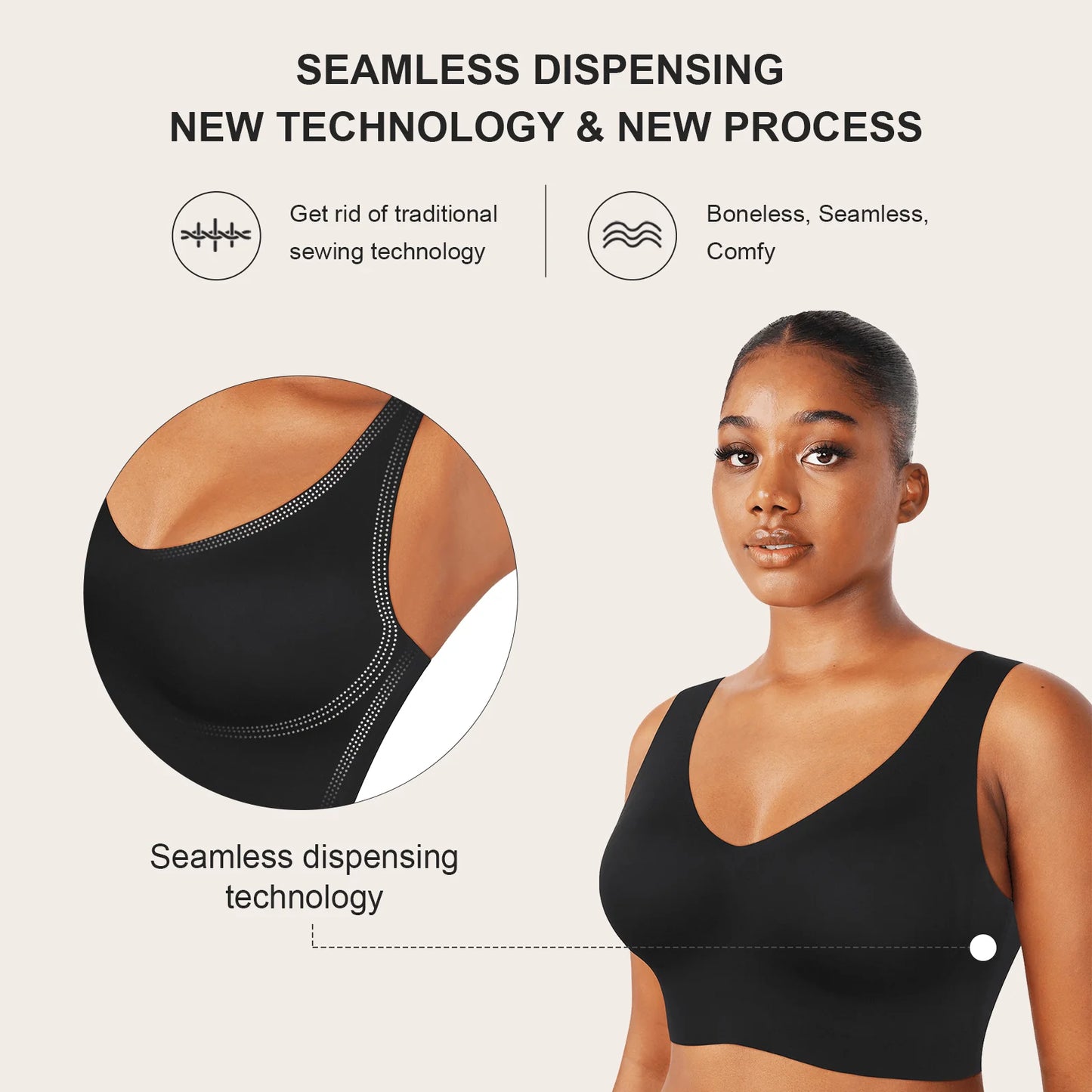 Seamless Back Smoothing Bra