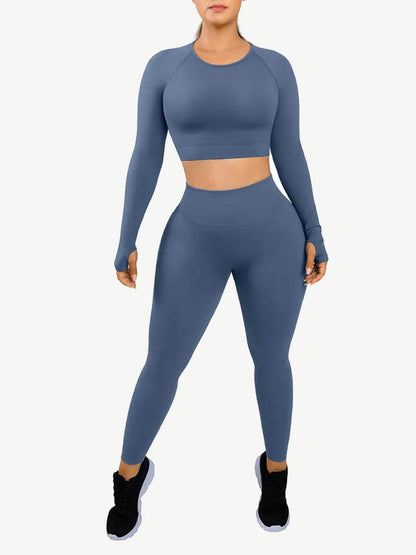 Long Sleeve Seamless Shaping Sportswear Set