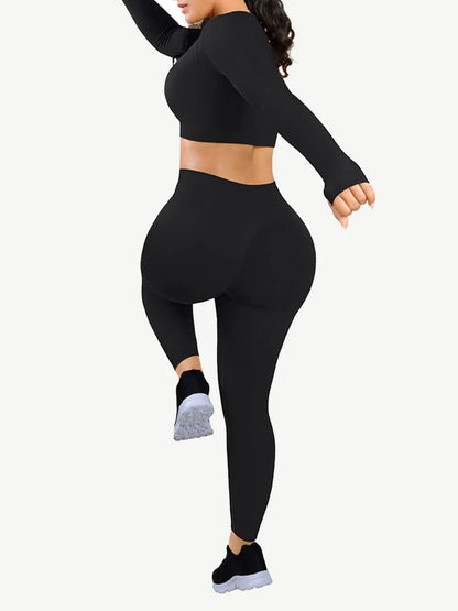 Long Sleeve Seamless Shaping Sportswear Set