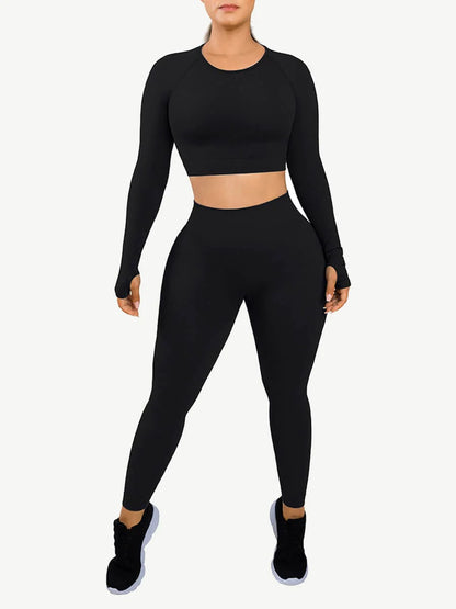 Long Sleeve Seamless Shaping Sportswear Set