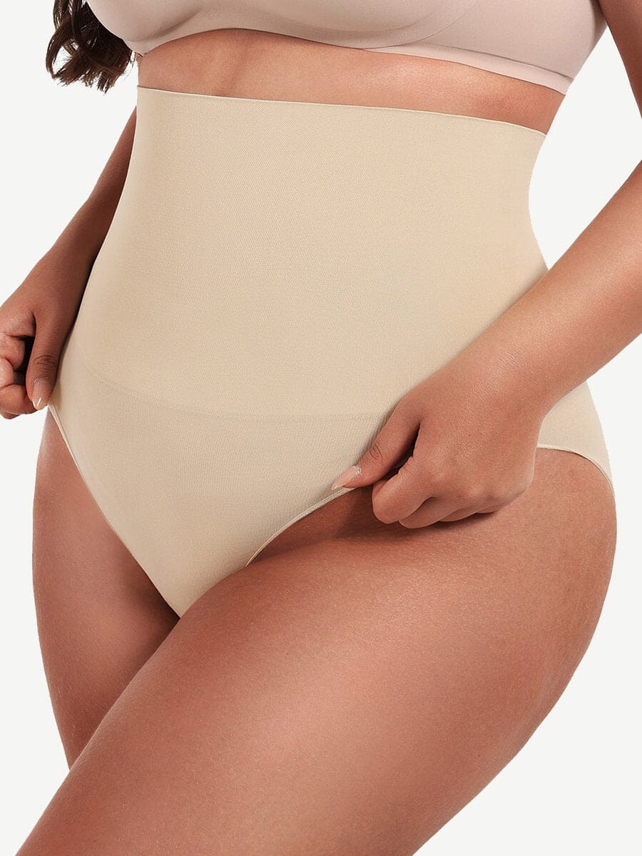 Seamless Mid-Rise Tummy Control Shaping Brief