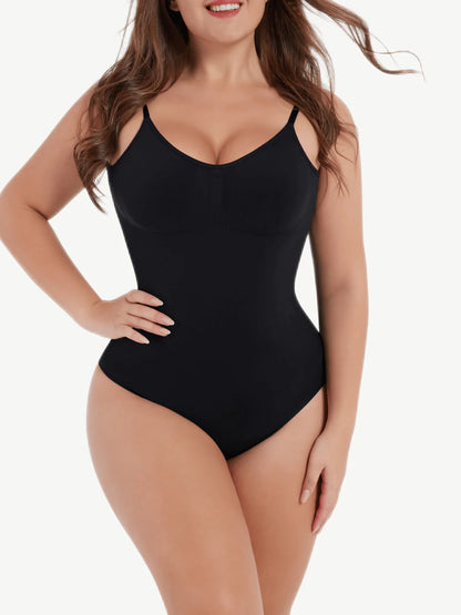 Seamless Shaper Open-Back Thong Bodysuit