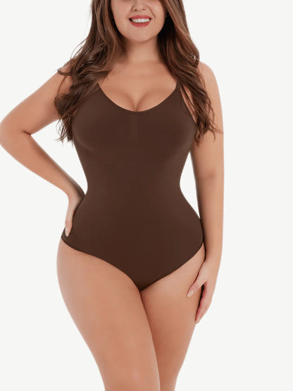 Seamless Shaper Open-Back Thong Bodysuit