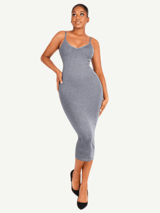 Seamless Shaping Spaghetti Strap Dress