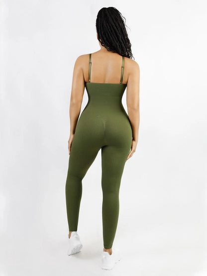 Seamless Shaping Spaghetti Strap Jumpsuit