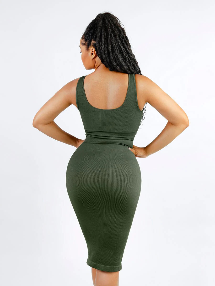 Seamless Shaping V-neck  Dress