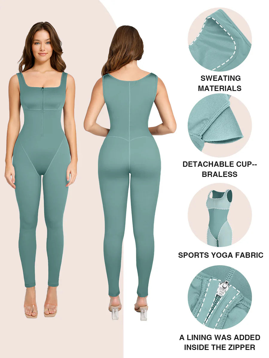 Body Sculpting Sauna Compression Jumpsuit