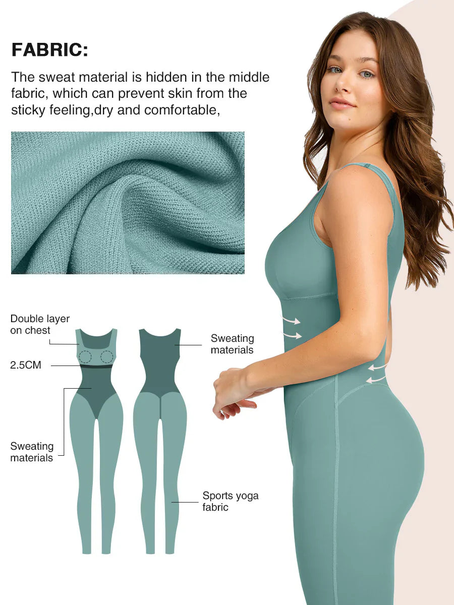 Body Sculpting Sauna Compression Jumpsuit