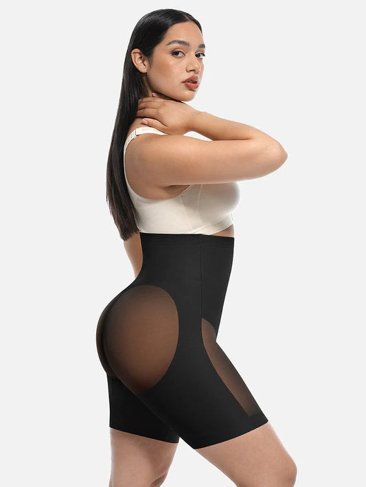 Mesh High Waisted Butt Lifting Shorts