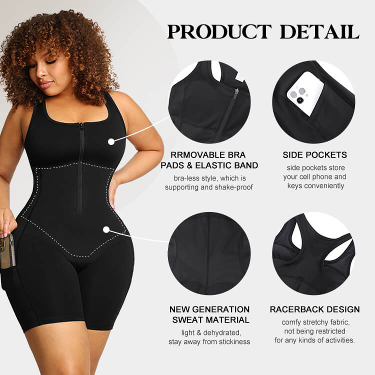 Body Sculpting Sauna Compression Bodysuit