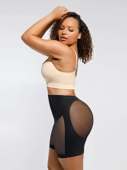 Mesh Tummy Control Low-Back Butt-Lifting Shorts