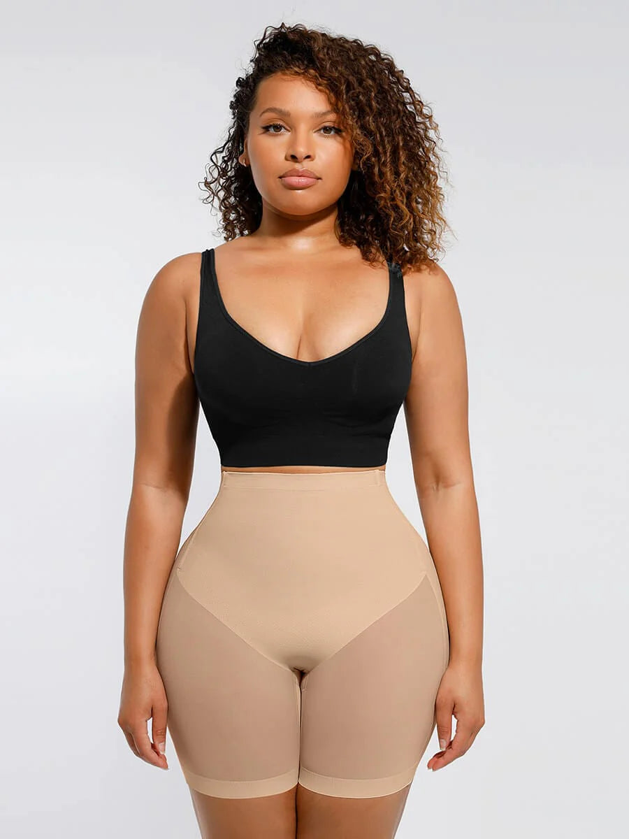 Mesh Tummy Control Low-Back Butt-Lifting Shorts