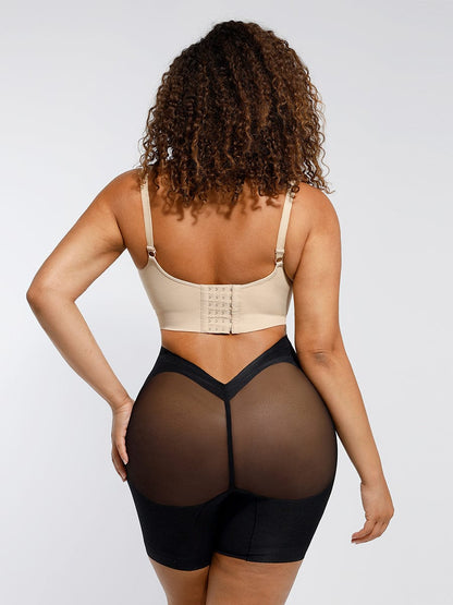 Mesh Tummy Control Low-Back Butt-Lifting Shorts