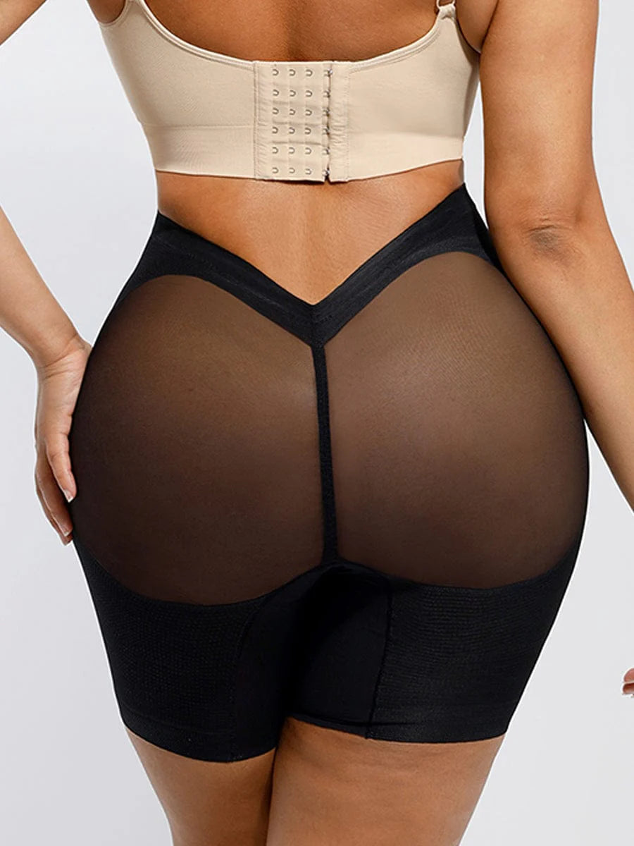 Mesh Tummy Control Low-Back Butt-Lifting Shorts