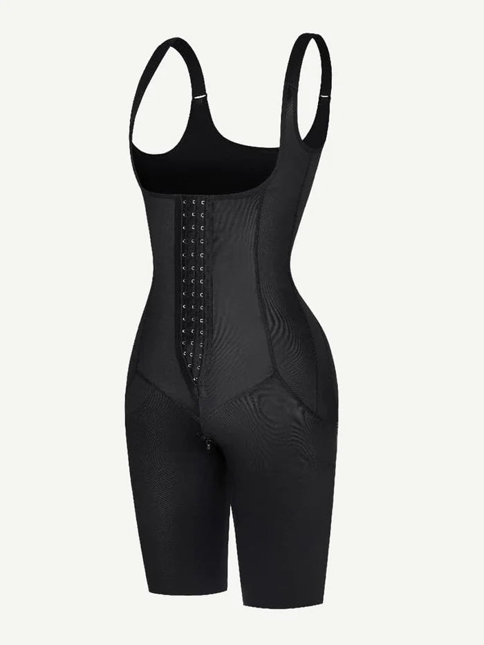 Body de tanga con cuello redondo y moldeador sin costuras