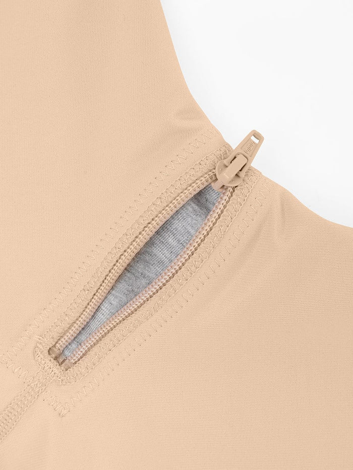 Body de tanga con cuello redondo y moldeador sin costuras