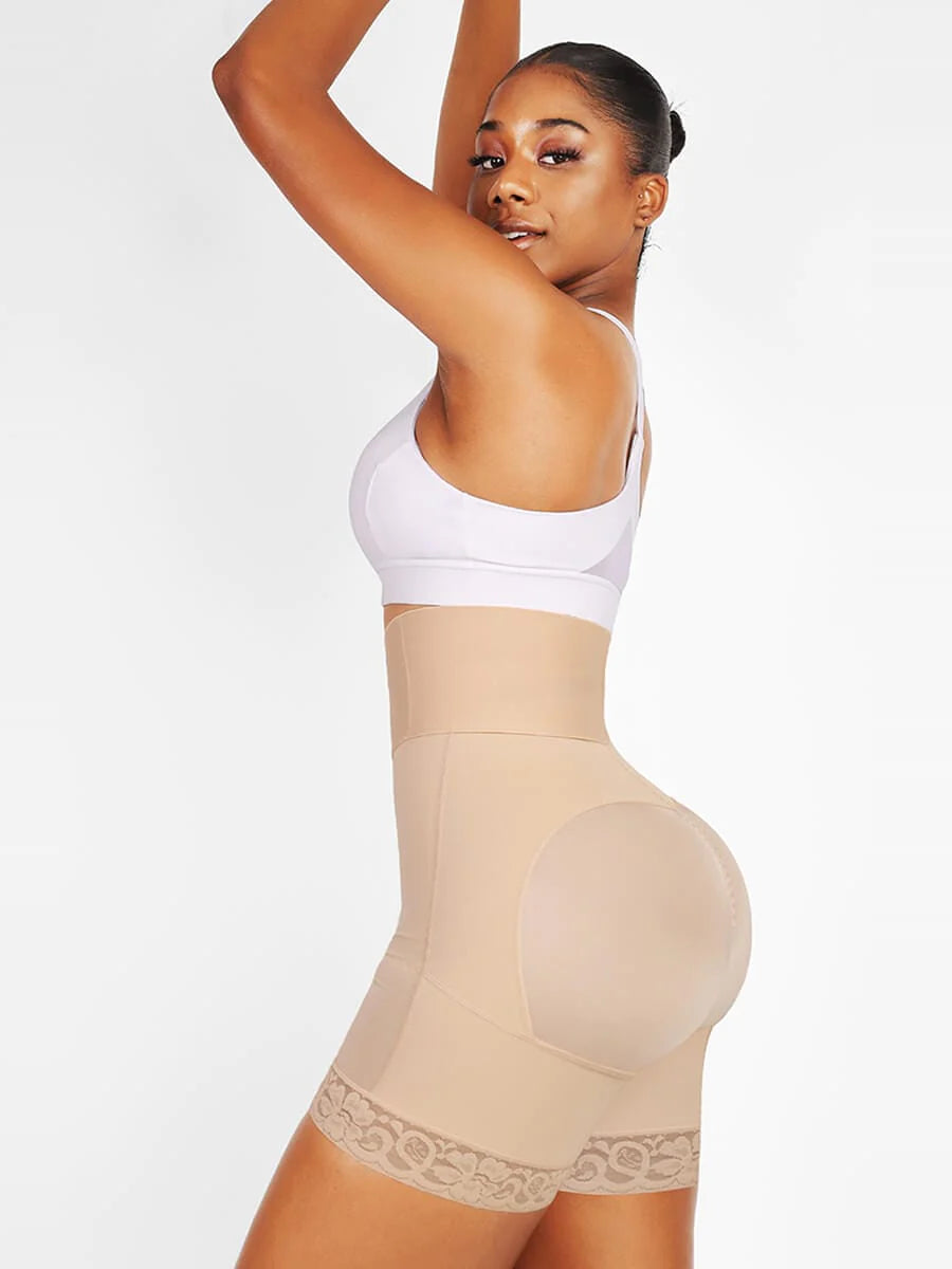 High-Waist Compression Booty Boosting Shorts