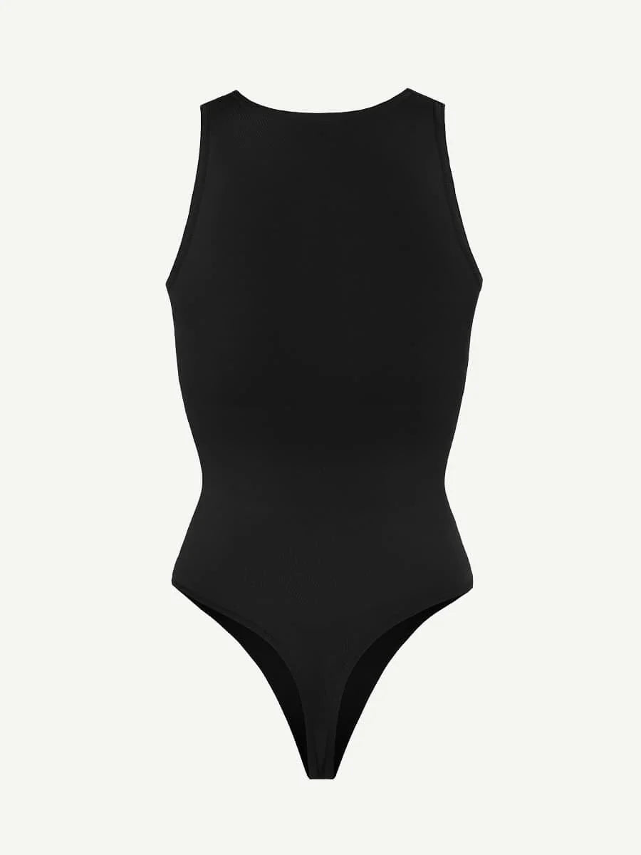 Seamless Shaper Crew Neck Thong Bodysuit