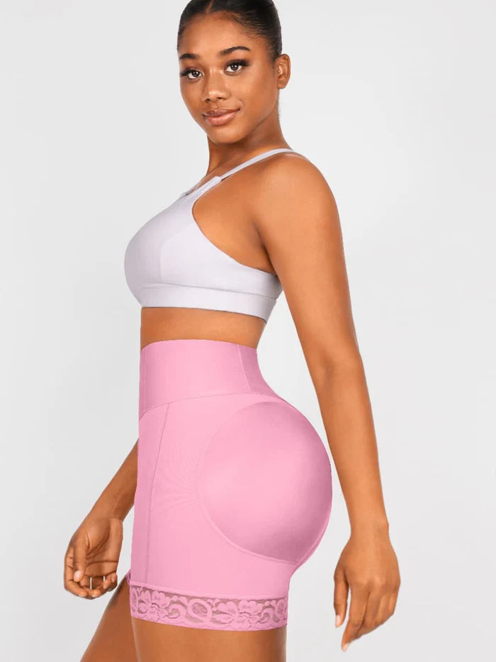 Mid-Waist Compression Booty Boosting Shorts