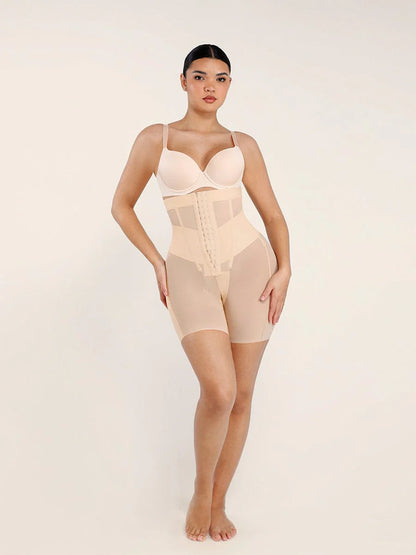 Mesh Waist and Abdomen Control Butt Lifter