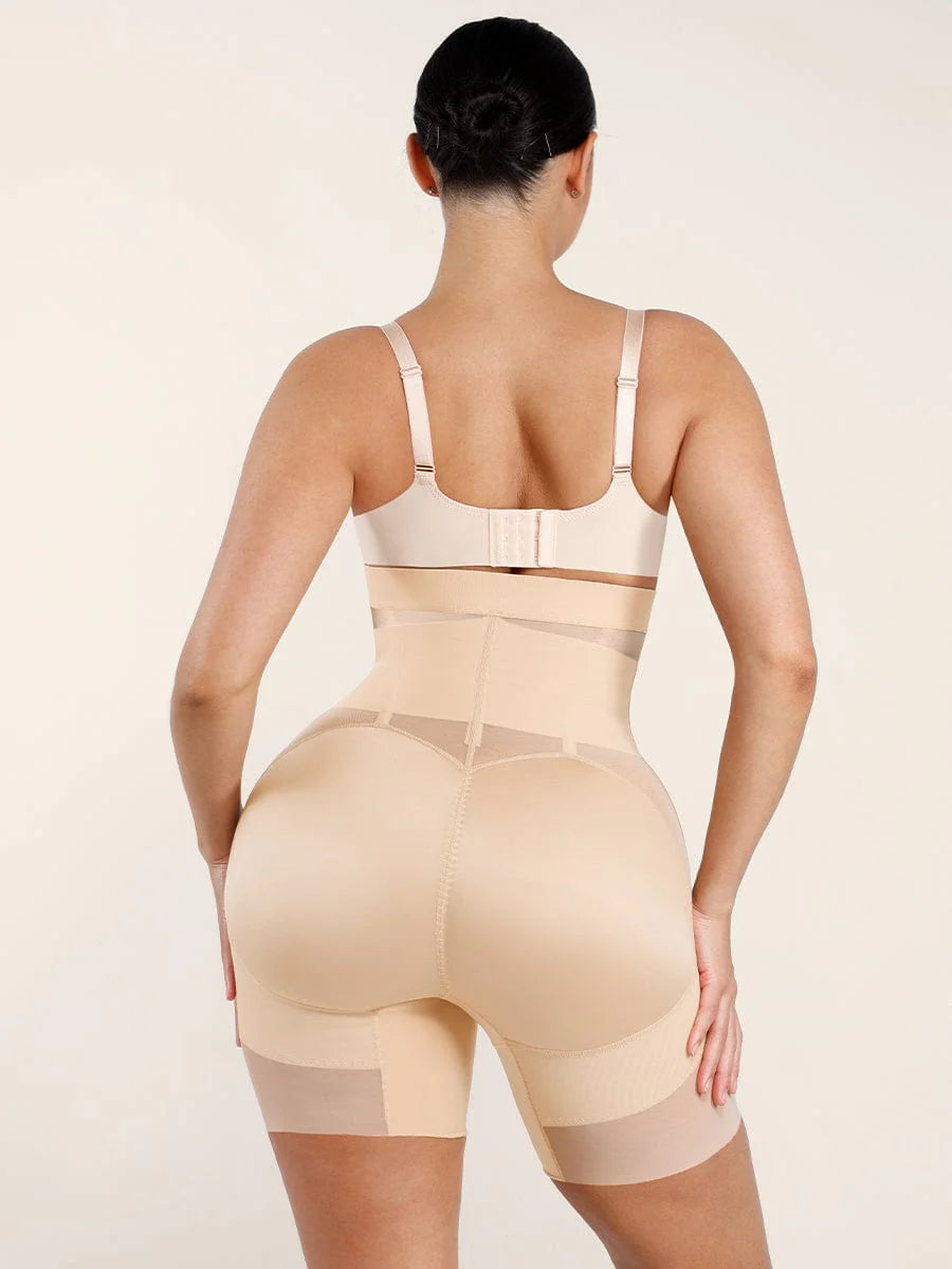 Mesh Waist and Abdomen Control Butt Lifter