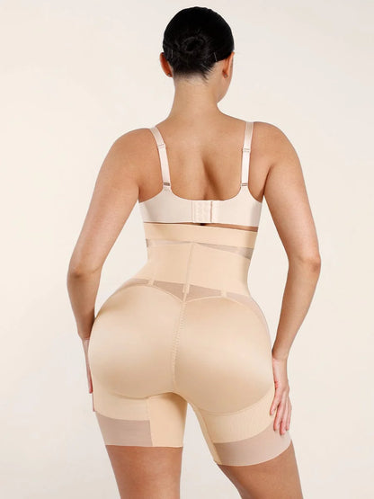 Mesh Waist and Abdomen Control Butt Lifter