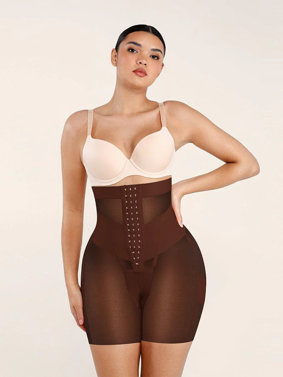 Mesh Waist and Abdomen Control Butt Lifter